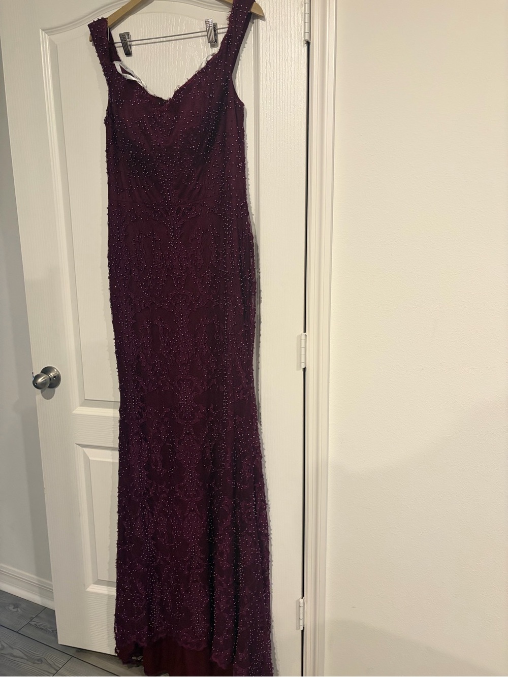 JVN Prom by Jovani NWT off the shoulder dress size 16 - Picture 6 of 8